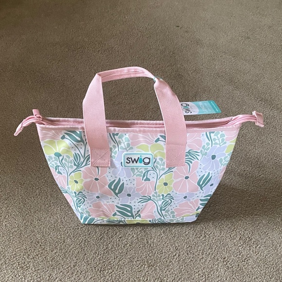SWig Other - Pink Floral Women's Swig LunchBag